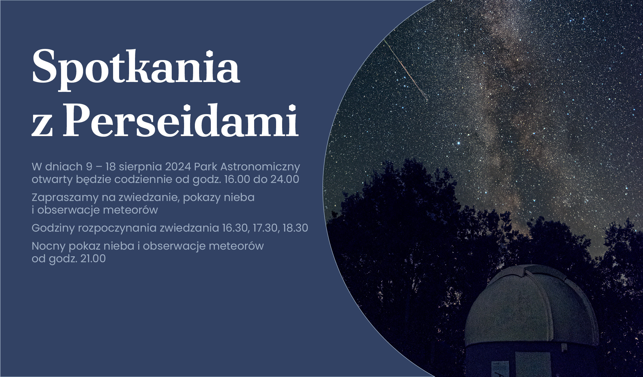 Spotkania z Perseidami 2024