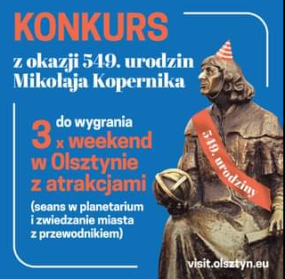 Konkurs z okazji 549. rocznicy urodzin Mikołaja Kopernika 